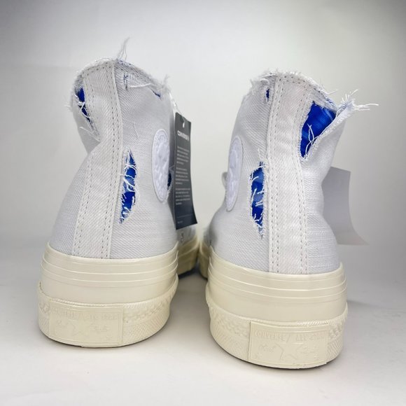 Converse Mens Chuck 70 HI x SGA Chase the Drip White Blue Shoes 172590C main image 12